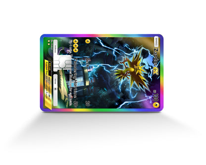 Anime Town Creations Credit Card Zapdos Pocket Pokemon Card Full Skins - Anime Pokemon Credit Card Skin
