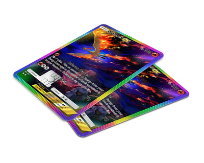 Anime Town Creations Credit Card Moltres Pocket Pokemon Card Window Skins - Anime Pokemon Credit Card Skin