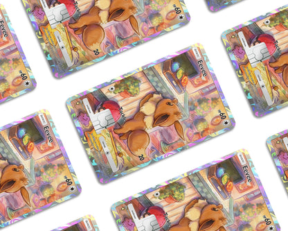 Anime Town Creations Credit Card Eevee Pocket Pokemon Card Window Skins - Anime Pokemon Credit Card Skin