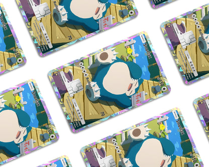 Anime Town Creations Credit Card Snorlax Pocket Pokemon Card Window Skins - Anime Pokemon Credit Card Skin