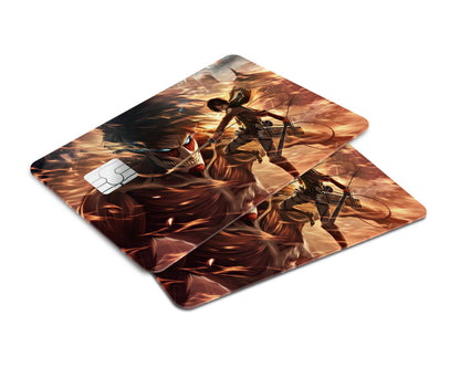 Anime Town Creations Credit Card Attack on Titan Eren Yeager Window Skins - Anime Attack on Titan Credit Card Skin