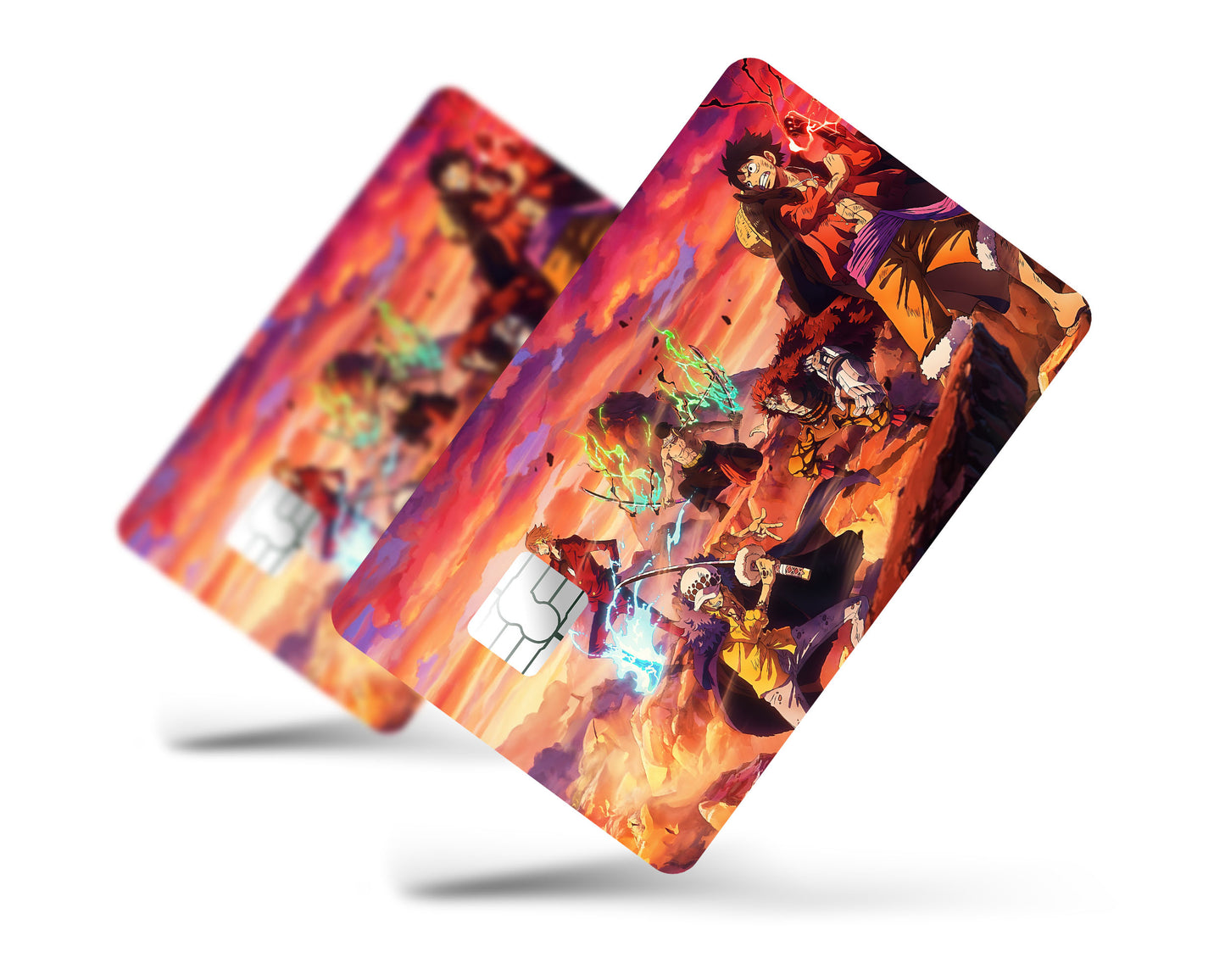 One Piece Crew Flames Credit Card Skin