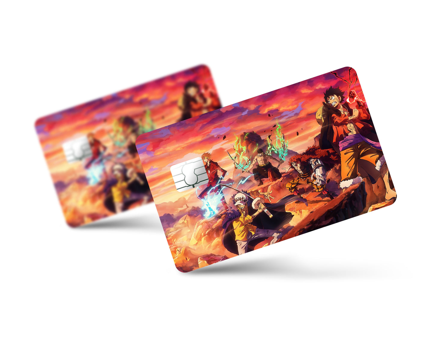 One Piece Crew Flames Credit Card Skin