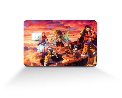 One Piece Crew Flames Credit Card Skin