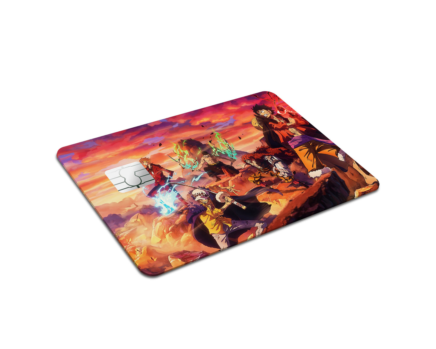 One Piece Crew Flames Credit Card Skin