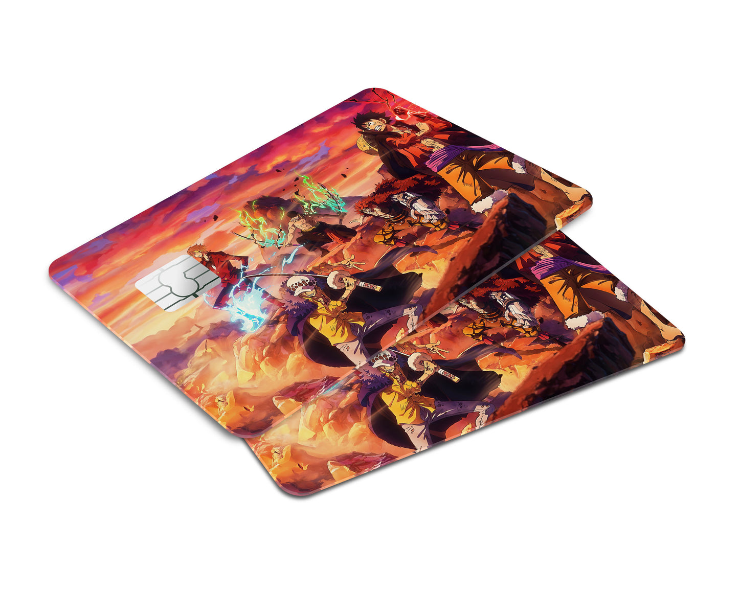 One Piece Crew Flames Credit Card Skin