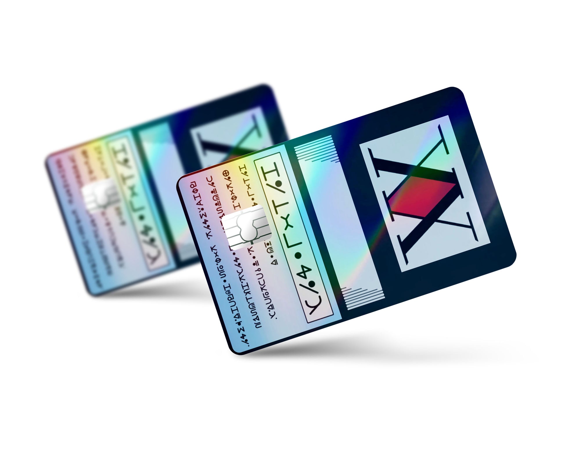 Anime Town Creations Holographic Credit Card Hunter x Hunter Licence Card Full Skins - Anime Hunter x Hunter Holographic Credit Card Skin