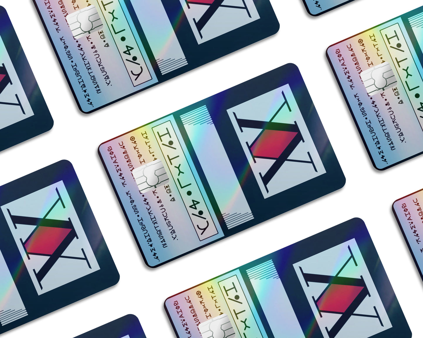 Anime Town Creations Holographic Credit Card Hunter x Hunter Licence Card Window Skins - Anime Hunter x Hunter Holographic Credit Card Skin