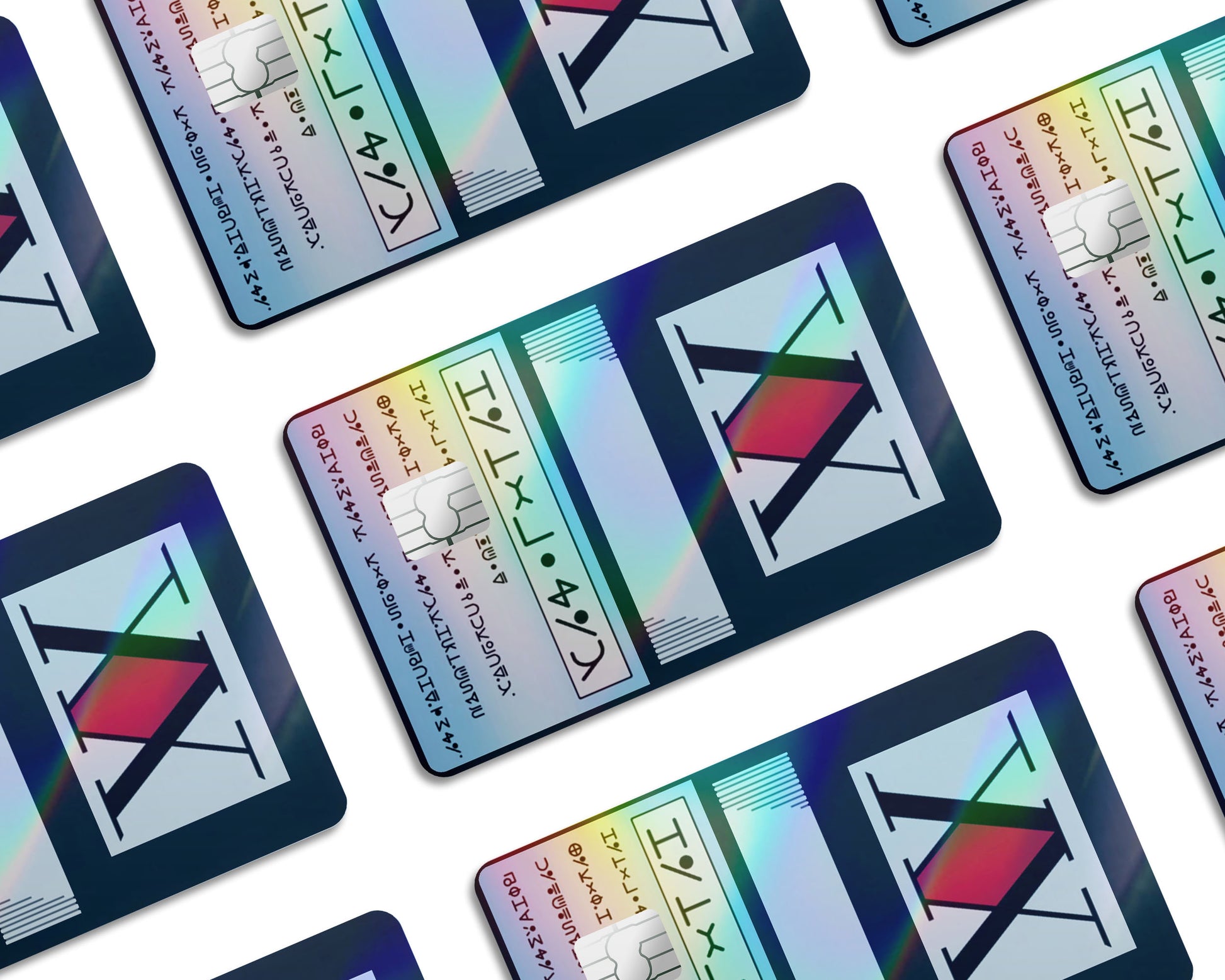 Anime Town Creations Holographic Credit Card Hunter x Hunter Licence Card Window Skins - Anime Hunter x Hunter Holographic Credit Card Skin