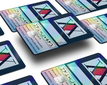 Anime Town Creations Holographic Credit Card Hunter x Hunter Licence Card Window Skins - Anime Hunter x Hunter Holographic Credit Card Skin