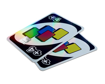Anime Town Creations Holographic Credit Card Uno Plus 4 Window Skins - Anime Quote Holographic Credit Card Skin