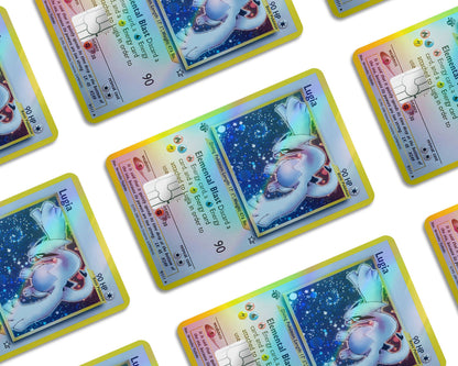 Anime Town Creations Holographic Credit Card Lugia Pokemon Card Window Skins - Anime Pokemon Holographic Credit Card Skin