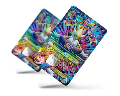 Anime Town Creations Holographic Credit Card Mega Alakazam Pokemon Card Full Skins - Anime Pokemon Holographic Credit Card Skin