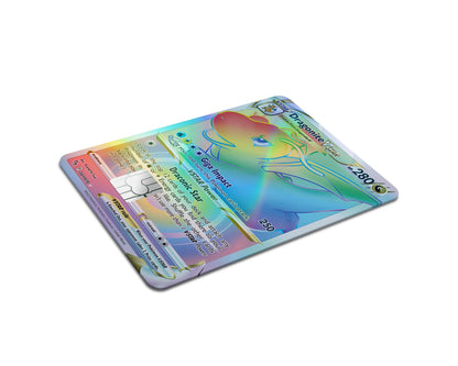 Anime Town Creations Holographic Credit Card Rainbow Dragonite Pokemon Card Full Skins - Anime Pokemon Holographic Credit Card Skin