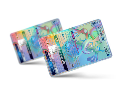 Anime Town Creations Holographic Credit Card Rainbow Greninja Pokemon Card Full Skins - Anime Pokemon Holographic Credit Card Skin