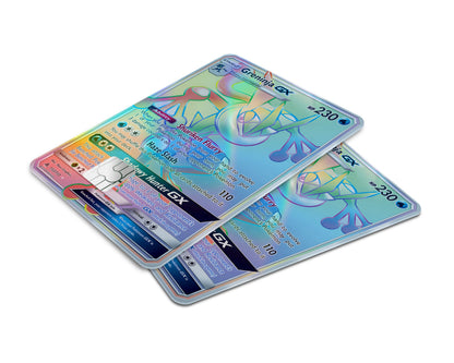 Anime Town Creations Holographic Credit Card Rainbow Greninja Pokemon Card Window Skins - Anime Pokemon Holographic Credit Card Skin