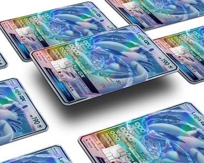 Anime Town Creations Holographic Credit Card Rare Lugia Pokemon Card Window Skins - Anime Pokemon Holographic Credit Card Skin