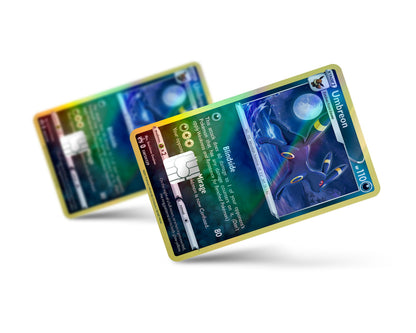 Anime Town Creations Holographic Credit Card Cute Umbreon Pokemon Card Full Skins - Anime Pokemon Holographic Credit Card Skin