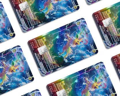Anime Town Creations Holographic Credit Card Rare Jolteon Pokemon Card Window Skins - Anime Pokemon Holographic Credit Card Skin
