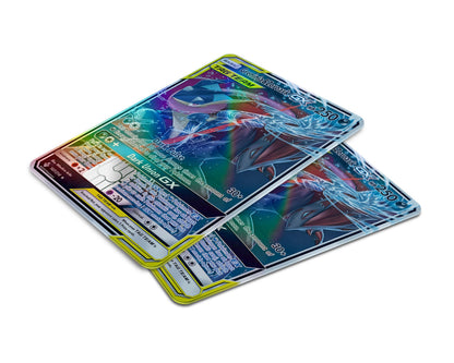 Anime Town Creations Holographic Credit Card Tag Greninja Zoroark Pokemon Card Window Skins - Anime Pokemon Holographic Credit Card Skin