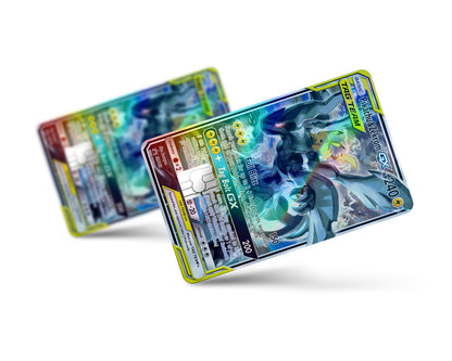 Anime Town Creations Holographic Credit Card Tag Pikachu Zekrom Pokemon Card Full Skins - Anime Pokemon Holographic Credit Card Skin