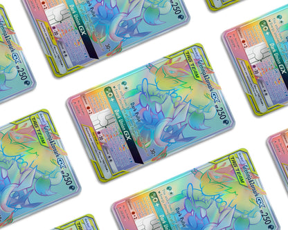 Anime Town Creations Holographic Credit Card Tag Rainbow Greninja Zoroark Pokemon Card Window Skins - Anime Pokemon Holographic Credit Card Skin