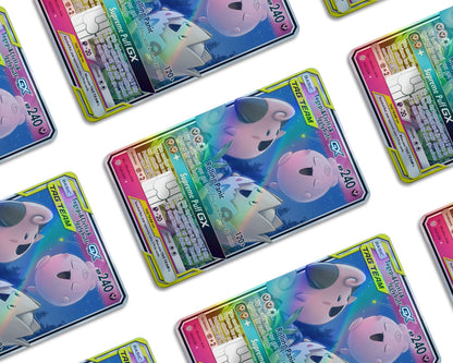 Anime Town Creations Holographic Credit Card Tag Togepi Cleffa Igglybuff Pokemon Card Window Skins - Anime Pokemon Holographic Credit Card Skin