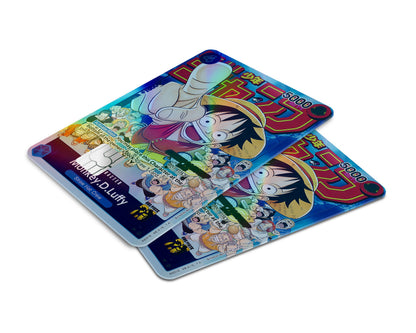 Anime Town Creations Holographic Credit Card Events Luffy One Piece Card Window Skins - Anime One Piece Holographic Credit Card Skin