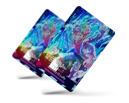 Anime Town Creations Holographic Credit Card Gear 5 Lightning One Piece Card Full Skins - Anime One Piece Holographic Credit Card Skin
