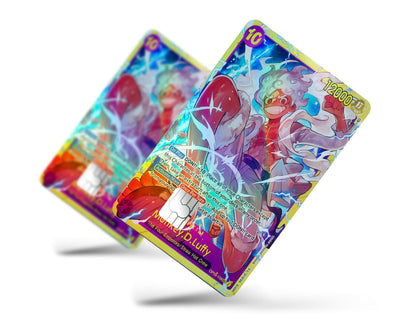 Anime Town Creations Holographic Credit Card Joyboy Luffy One Piece Card Full Skins - Anime One Piece Holographic Credit Card Skin