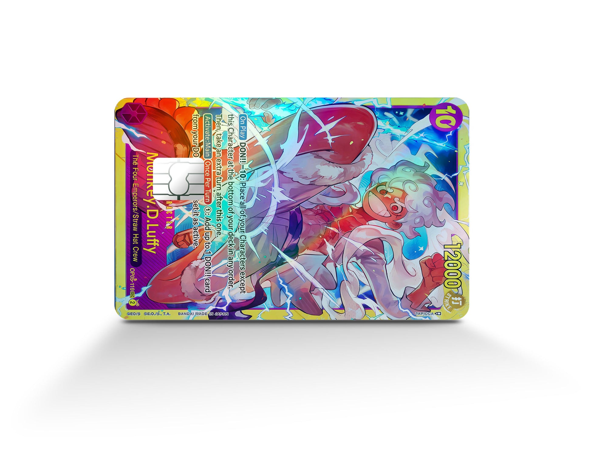Anime Town Creations Holographic Credit Card Joyboy Luffy One Piece Card Full Skins - Anime One Piece Holographic Credit Card Skin