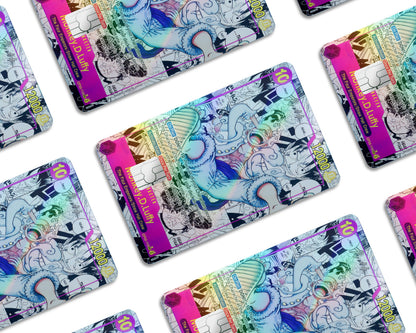 Anime Town Creations Holographic Credit Card Luffy Gear 5 Manga Limited Edition One Piece Card Window Skins - Anime One Piece Holographic Credit Card Skin