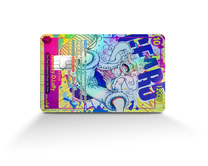 Anime Town Creations Holographic Credit Card Luffy Gear 5 One Piece Card Full Skins - Anime One Piece Holographic Credit Card Skin