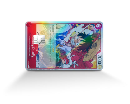 Anime Town Creations Holographic Credit Card Moneky D Luffy One Piece Card Full Skins - Anime One Piece Holographic Credit Card Skin