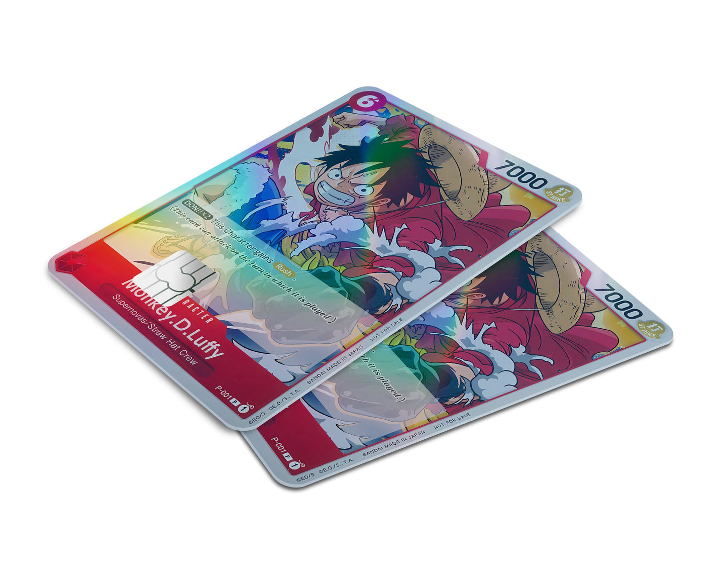 Anime Town Creations Holographic Credit Card Moneky D Luffy One Piece Card Window Skins - Anime One Piece Holographic Credit Card Skin