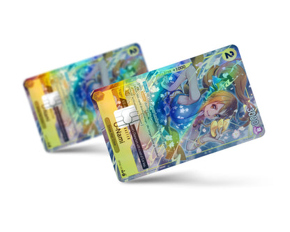 Anime Town Creations Holographic Credit Card Nami One Piece Card Full Skins - Anime One Piece Holographic Credit Card Skin