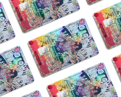 Anime Town Creations Holographic Credit Card Portgas D Ace One Piece Card Window Skins - Anime One Piece Holographic Credit Card Skin
