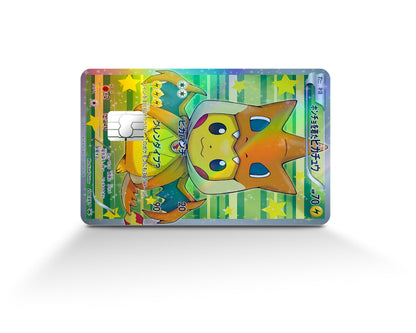 Anime Town Creations Holographic Credit Card Poncho Pikachu Mega Charizard Y Cosplay Pokemon Card Full Skins - Anime Pokemon Holographic Credit Card Skin