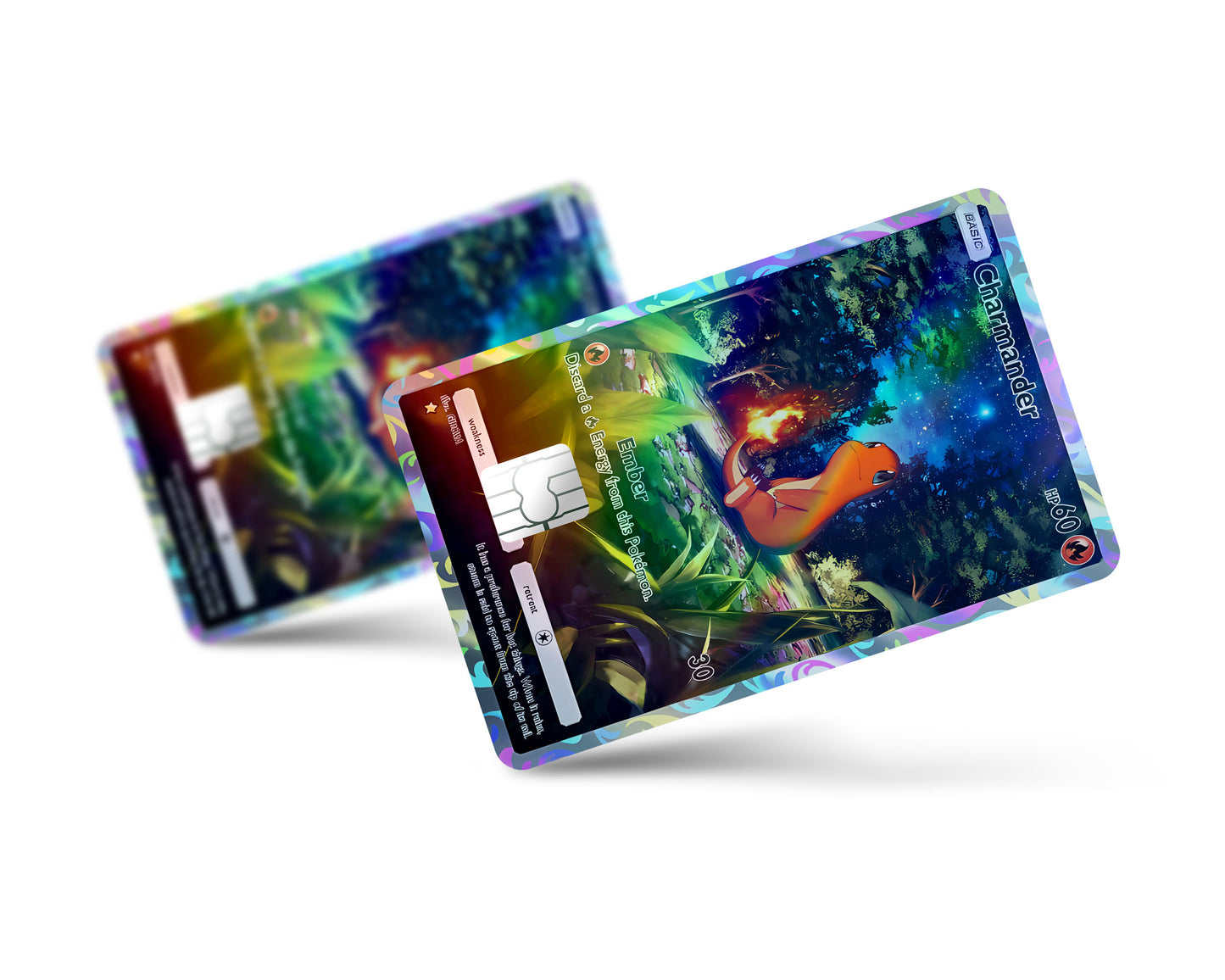 Pokemon Starter Pocket Holographic Credit Card Bundle Skin