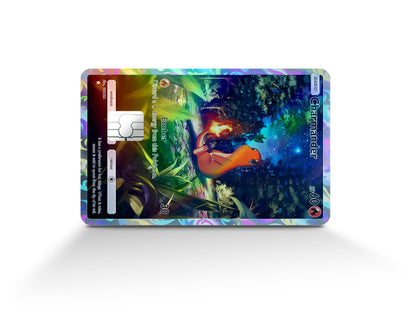 Anime Town Creations Holographic Credit Card Charmanda Pocket Pokemon Card Full Skins - Anime Pokemon Holographic Credit Card Skin