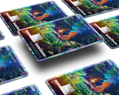Anime Town Creations Holographic Credit Card Charmanda Pocket Pokemon Card Window Skins - Anime Pokemon Holographic Credit Card Skin