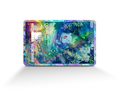 Anime Town Creations Holographic Credit Card Bulbasaur Pocket Pokemon Card Full Skins - Anime Pokemon Holographic Credit Card Skin