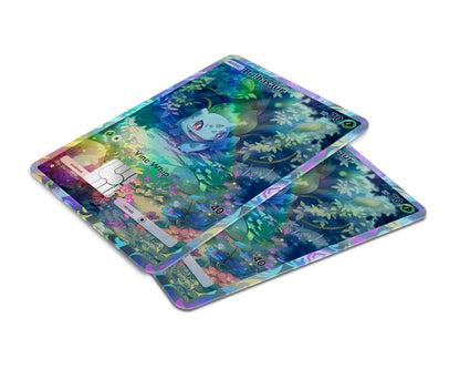 Anime Town Creations Holographic Credit Card Bulbasaur Pocket Pokemon Card Window Skins - Anime Pokemon Holographic Credit Card Skin