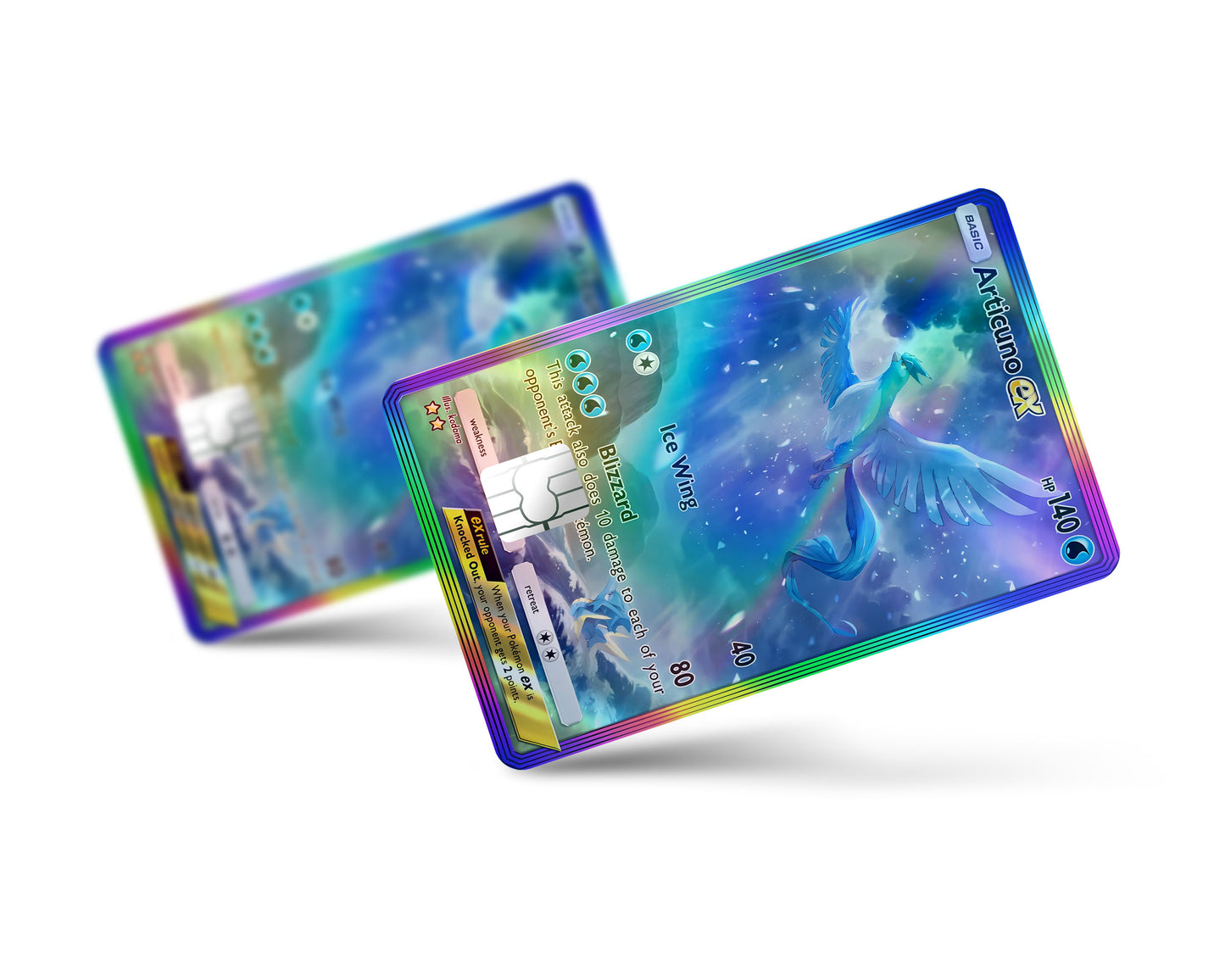 Pokemon Legendary Birds Pocket Holographic Credit Card Bundle Skin