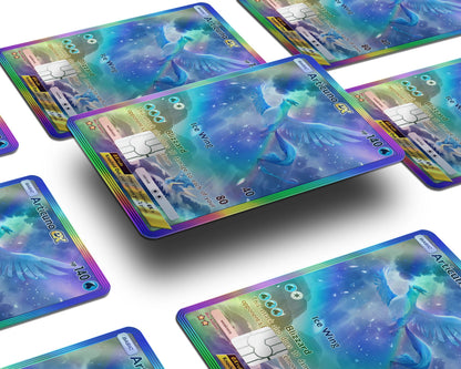 Anime Town Creations Holographic Credit Card Articuno Pocket Pokemon Card Window Skins - Anime Pokemon Holographic Credit Card Skin