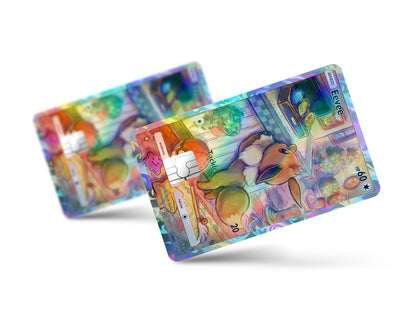 Pokemon Pikachu & Eevee Pocket Holographic Credit Card Bundle Skin