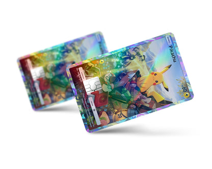 Pokemon Pikachu & Eevee Pocket Holographic Credit Card Bundle Skin