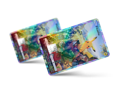 Anime Town Creations Holographic Credit Card Pikachu Pocket Pokemon Card Full Skins - Anime Pokemon Holographic Credit Card Skin