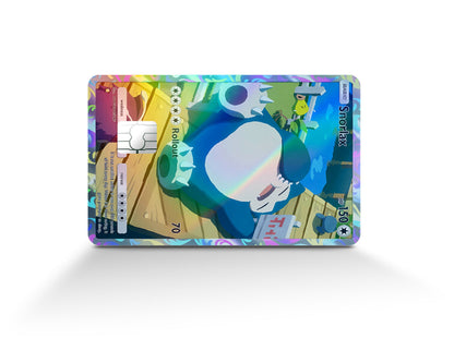 Anime Town Creations Holographic Credit Card Snorlax Pocket Pokemon Card Full Skins - Anime Pokemon Holographic Credit Card Skin