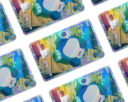 Anime Town Creations Holographic Credit Card Snorlax Pocket Pokemon Card Window Skins - Anime Pokemon Holographic Credit Card Skin